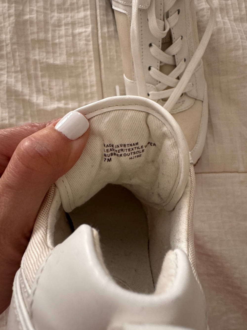 Michael Kors White and Cream Low-Top Sneakers - Picture 4 of 5